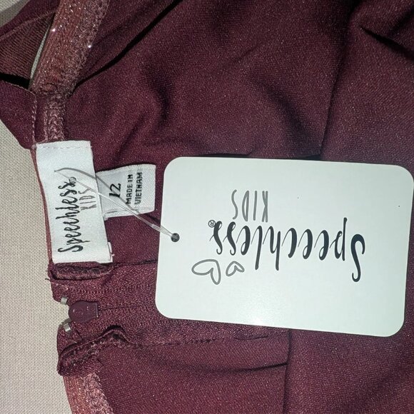 Speechless Girls Glitter Mesh Ruffle Hem Party Dress Size 10 - Picture 5 of 9